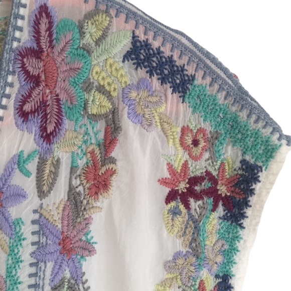Johnny Was Embroidered Tunic Small - Picture 7 of 9